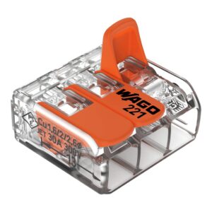 Splicing connector 3-cond 10AWG trans